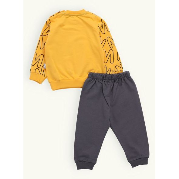 Dětská tepláková souprava SMĚJÍCÍ MEDVÍKO žlutá