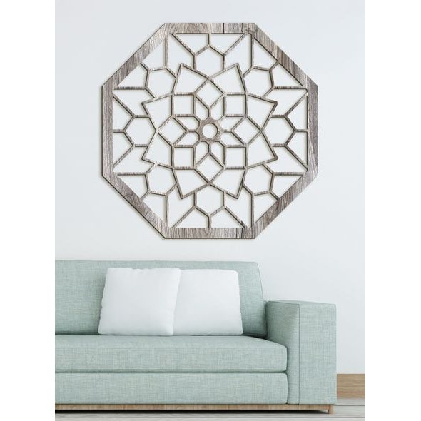 Dřevěná mandala na zeď LAURA