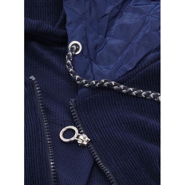 Dámská volná mikina s kapucí tmavě modrá