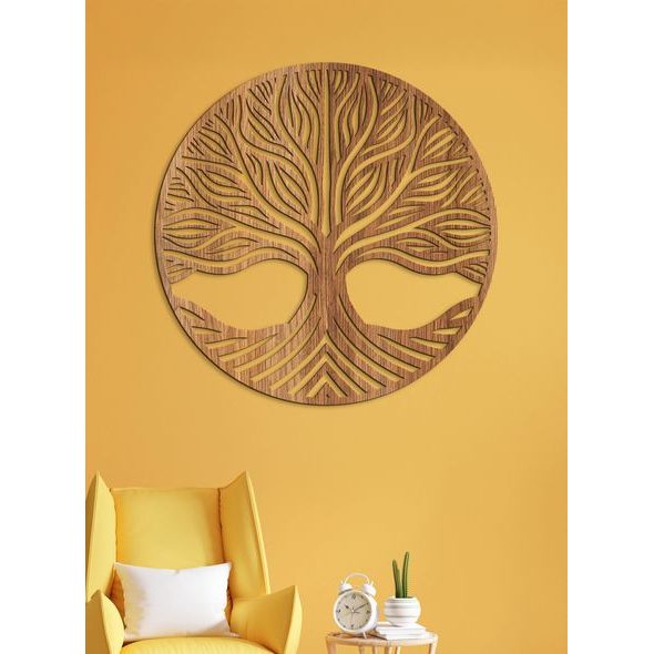 Dřevěný strom života, růstu a síly