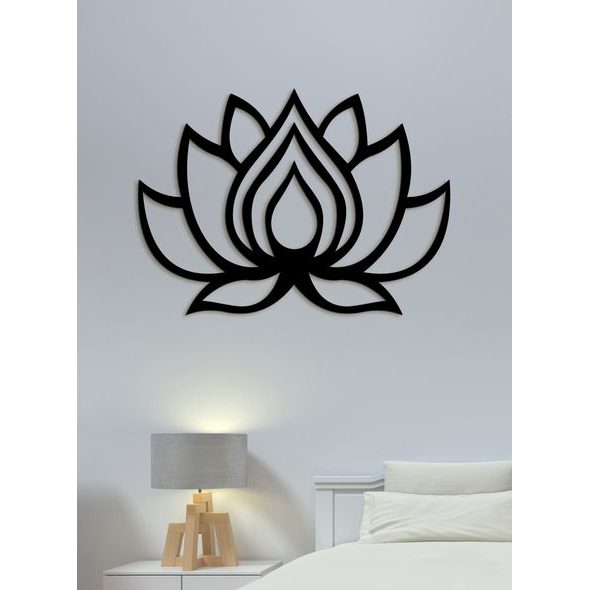 Dřevěný obraz na stěně LOTOS