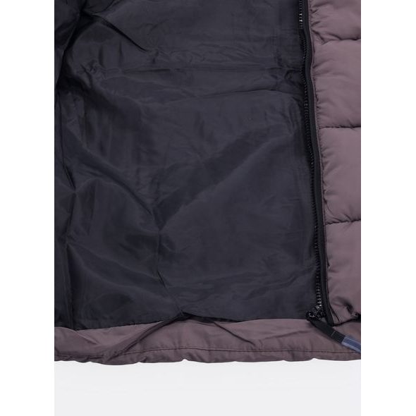 Pánska prešívaná vesta hnedosivá