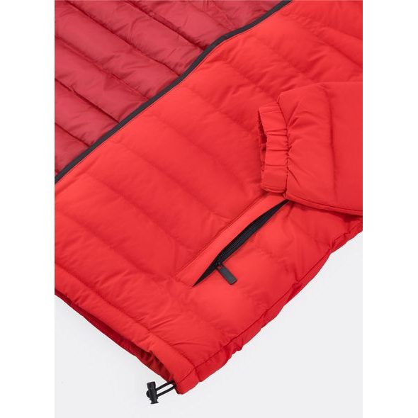 Pánská prošívaná bunda červená