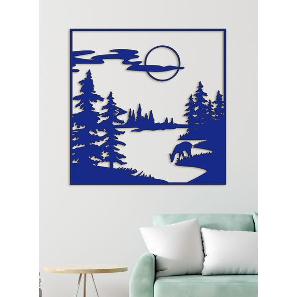 Drevený obraz Lesná čistinka