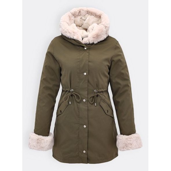 Dámska prechodno-zimná bunda olivová