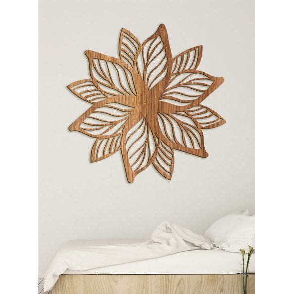 Luxusní dřevěná mandala Flower of Life