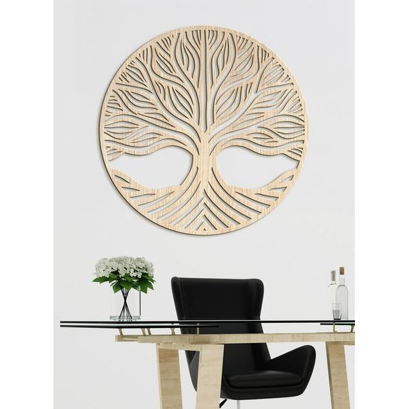 Dřevěný strom života, růstu a síly