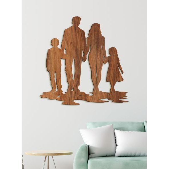 Drevený obraz na stenu RODINA