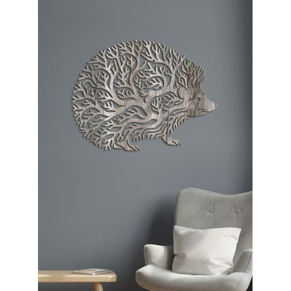 Dekorativní dřevěný obraz Ježek