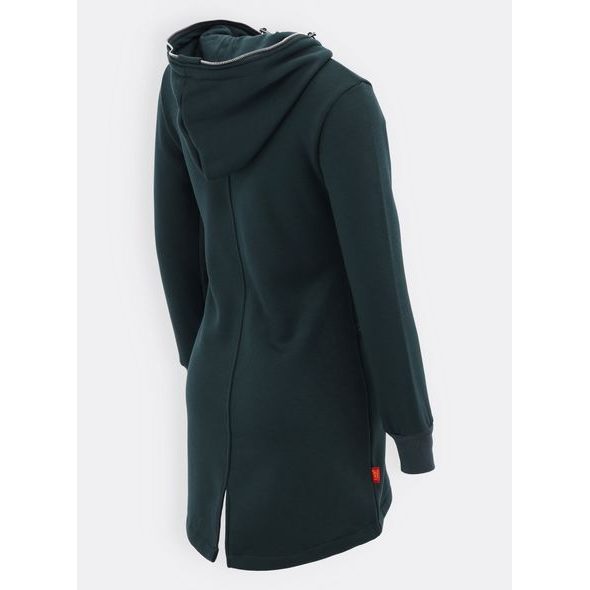 Tmavozelená dlhá dámska mikina
