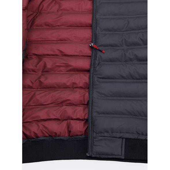 Pánská prošívaná bunda matně černá