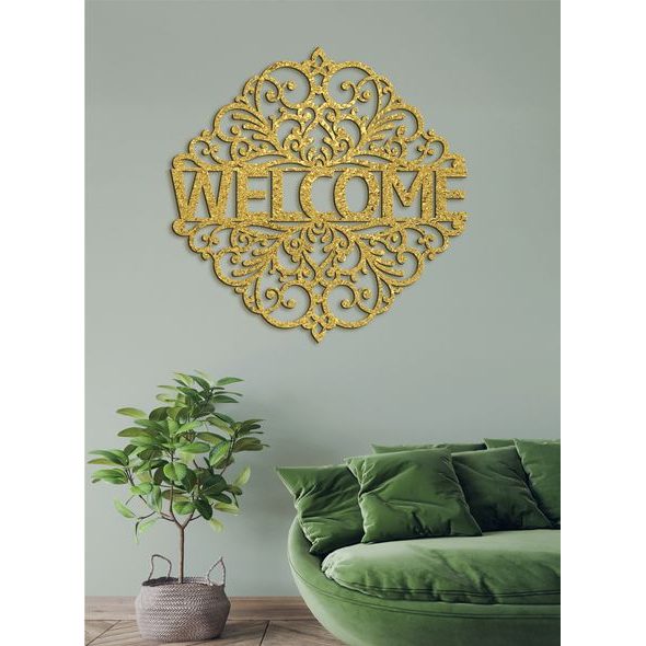 Drevený nápis "WELCOME"