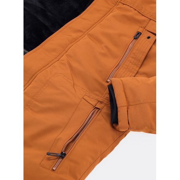 Pánská zimní bunda hnědá