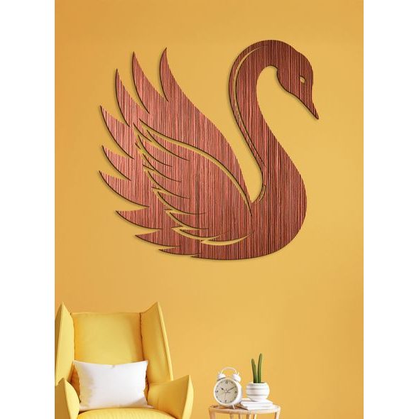 Dřevěný obraz Elegantní labuť