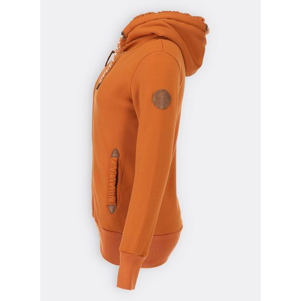 Dámská mikina s aplikacemi žlutá