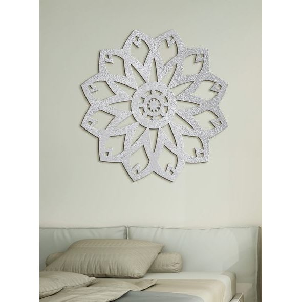 Moderní dřevěná mandala Kouzlo květiny