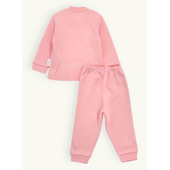 Kojenecká tepláková souprava LABUŤ pudrová