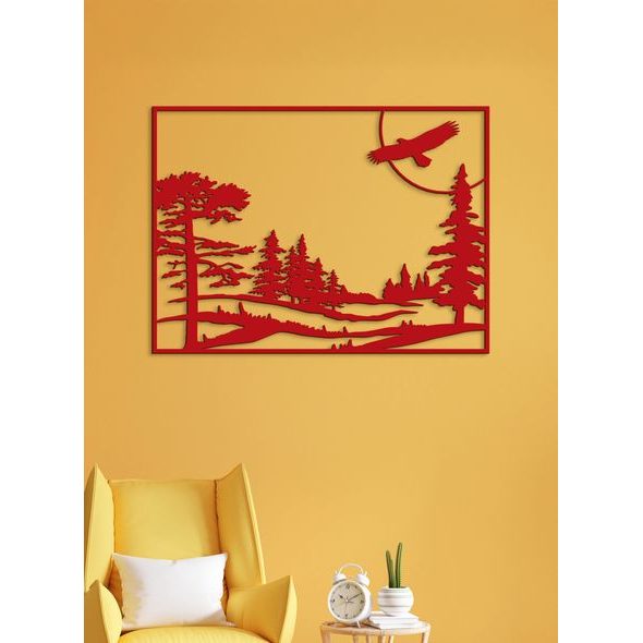 Dřevěný obraz ze dřeva Let orla