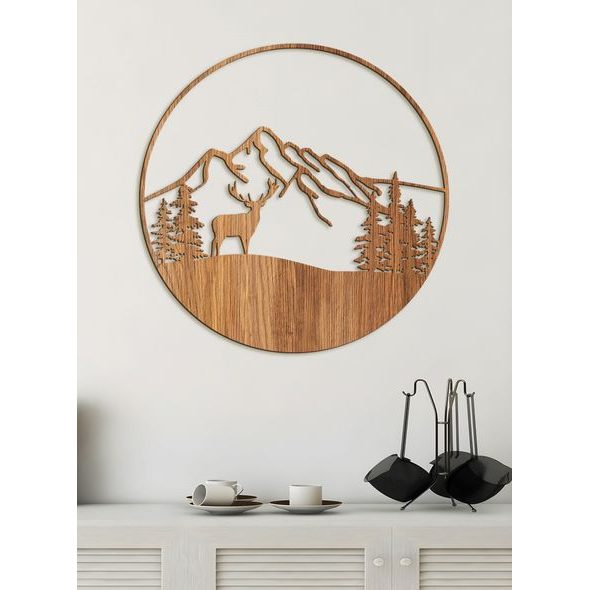 Mandala s motivem jelena