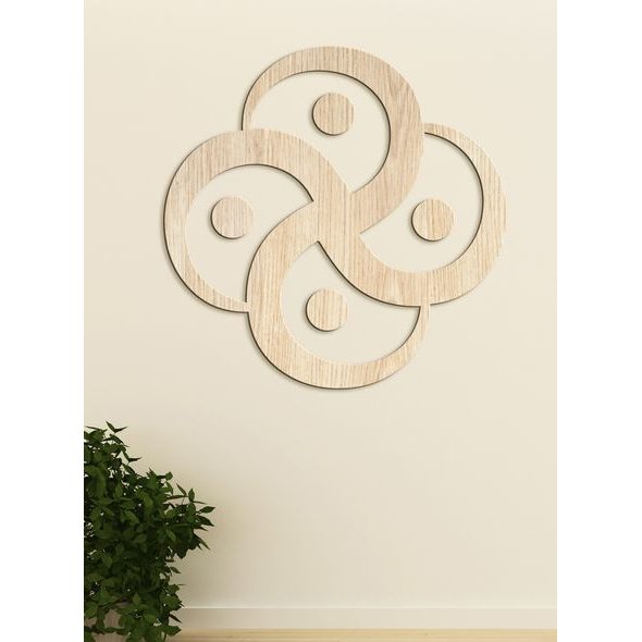 Dřevěné dekorace Čtyři prvky