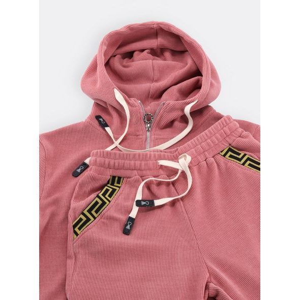 Dámská tepláková souprava starorůžová