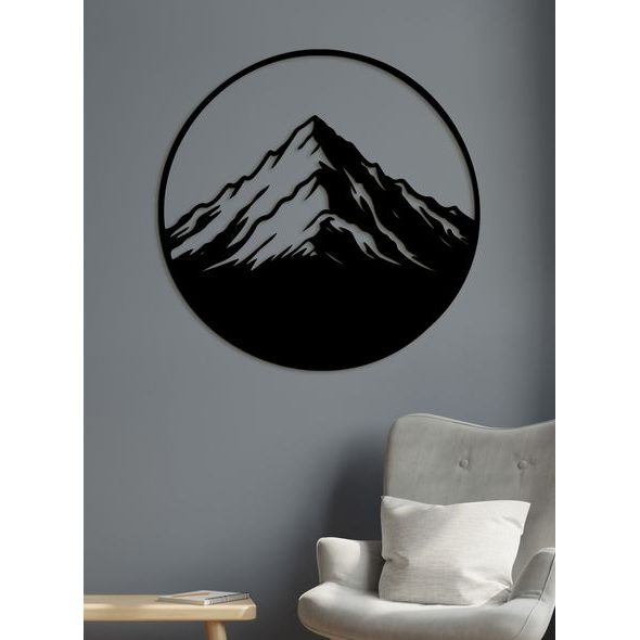 Dřevěný obraz Horská majestátnost