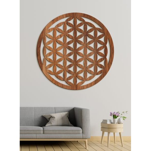 DŘEVĚNÁ MANDALA KVĚT ŽIVOTA SOFIA