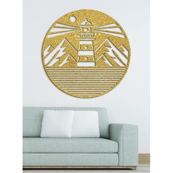 Dřevěný nástěnný obraz MAJÁK