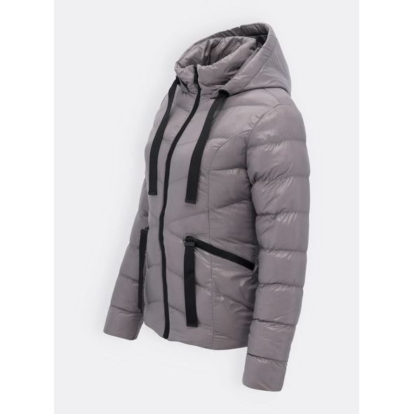 Dámská prošívaná bunda šedá