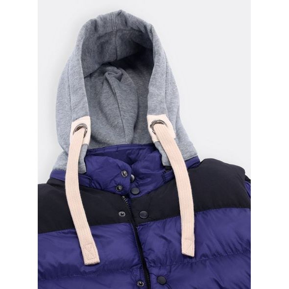 Pánská prošívaná vesta tmavě modrá