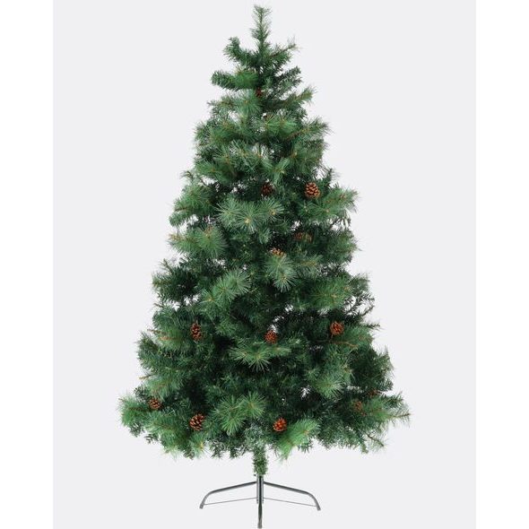 UMĚLÝ VÁNOČNÍ STROMEK SMRK NORSKÝ S ŠIŠKAMI