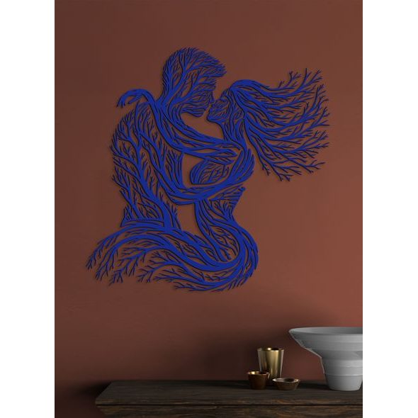 Drevená dekorácia Zamilovaný pár