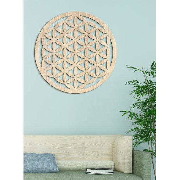 Dřevěná mandala Květ života SOFIA