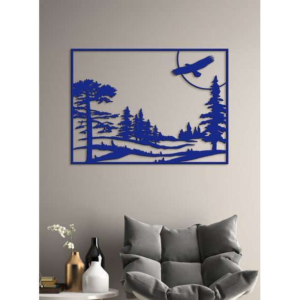 Dřevěný obraz ze dřeva Let orla