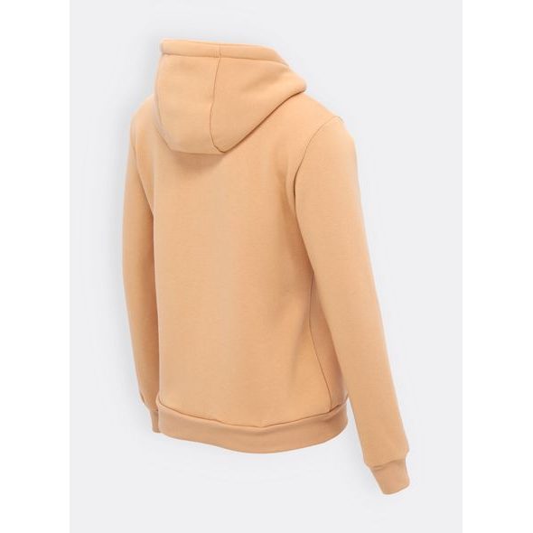 Dámská mikina na zip s kapucí béžová