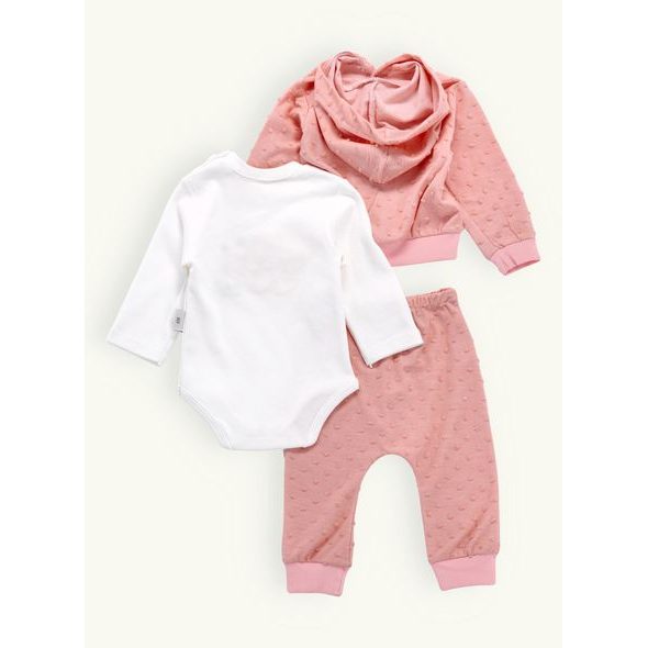 Kojenecká souprava VESELÝ KVĚT broskvová