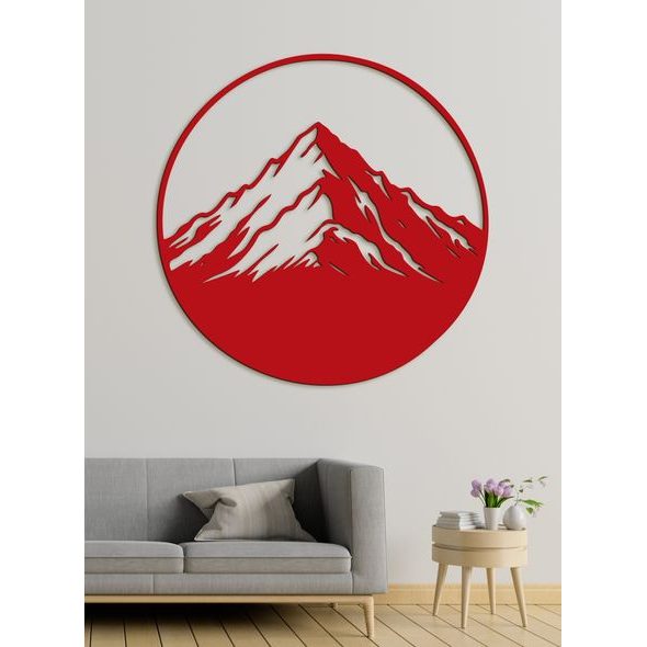 Dřevěný obraz Horská majestátnost