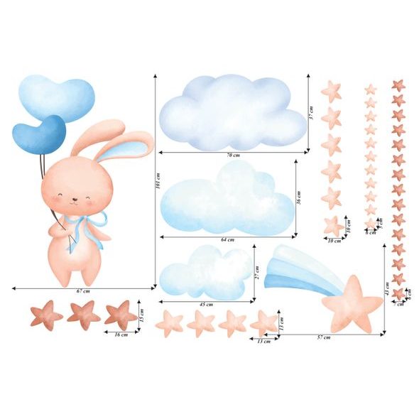 Roztomilý zajačik medzi hviezdami