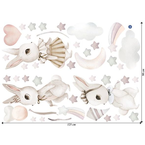 Létající zajíčci s balónky