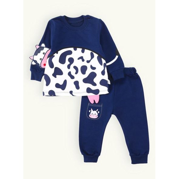 Dětská souprava KRAVIČKA tmavě modrá
