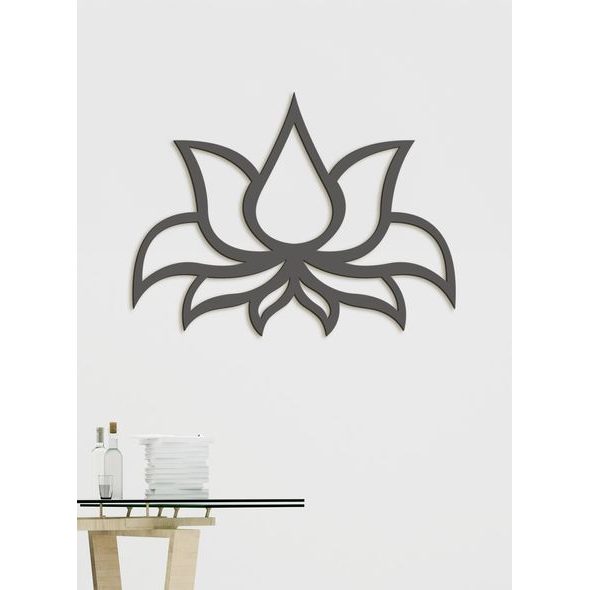 Dřevěný obraz Lotosový květ