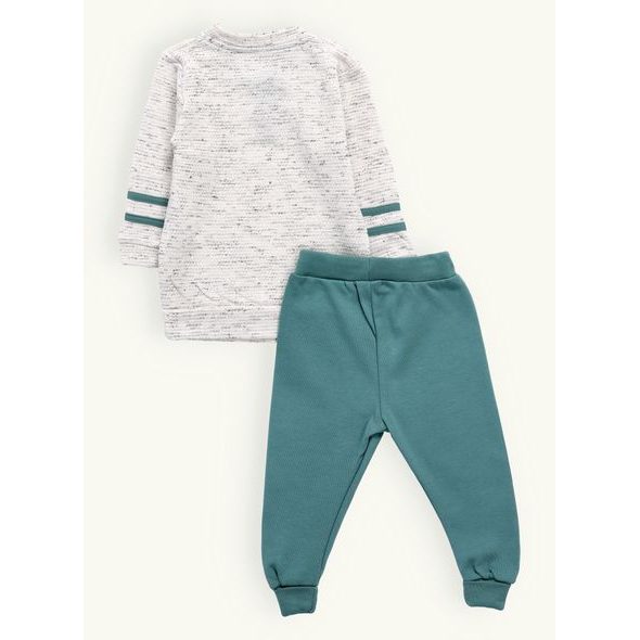 Dětská dvoudílná tepláková souprava zelená