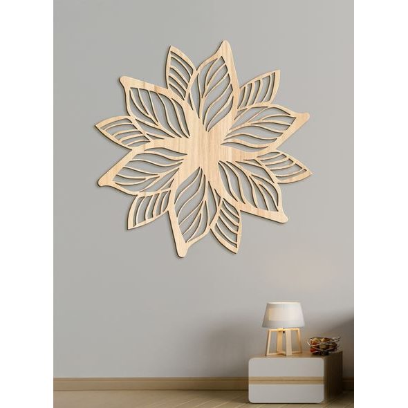 Luxusní dřevěná mandala Flower of Life