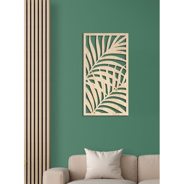 Dřevěný obraz Zátiší s listy