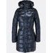 Dámská dlouhá prošívaná bunda tmavě modrá