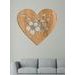 Drevený obraz Srdce plné motýľov