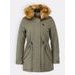 Dámská zimní bunda s kapucí khaki