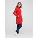 Červená predĺžená dámska mikina