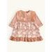 Dětské elegantní šaty KVĚTINKA broskvové