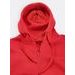 Pánska mikina s kapucňou bez potlače červená